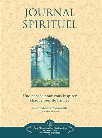 Couverture du livre « Journal spirituel » de Paramahansa Yogananda et Collectif aux éditions Srf