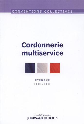 Couverture du livre « Cordonnerie multiservice » de Djo aux éditions Direction Des Journaux Officiels