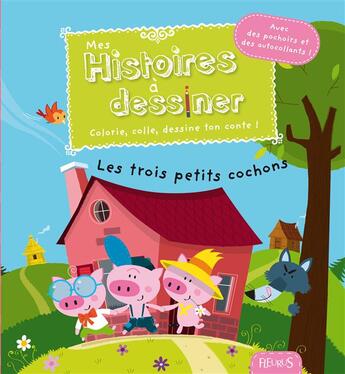 Couverture du livre « Les 3 petits cochons » de Grossetete et Morize aux éditions Fleurus