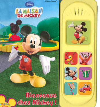 Couverture du livre « LA MAISON DE MICKEY ; bienvenue chez Mickey ; la maison de Mickey » de Valerie Videau aux éditions Langue Au Chat