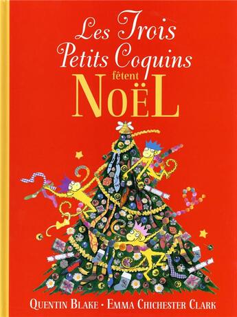 Couverture du livre « Les trois petits coquins fêtent Noëll » de Quentin Blake aux éditions Gallimard-jeunesse