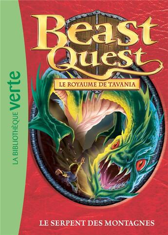 Couverture du livre « Beast Quest Tome 43 : le serpent des montagnes » de Adam Blade aux éditions Hachette Jeunesse