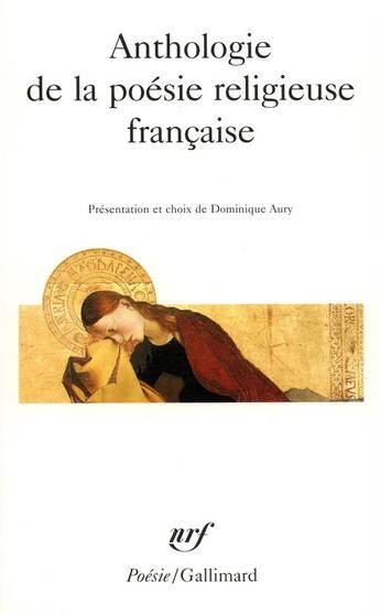 Couverture du livre « Anthologie de la poésie religieuse française » de  aux éditions Gallimard