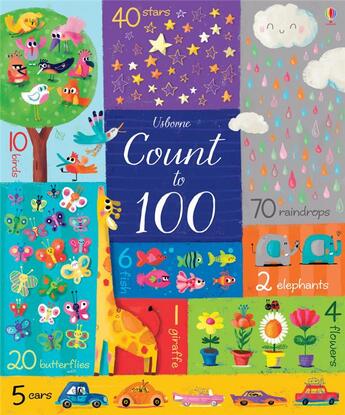 Couverture du livre « Count to 100 » de Felicity Brooks et Sophia Touliatou aux éditions Usborne