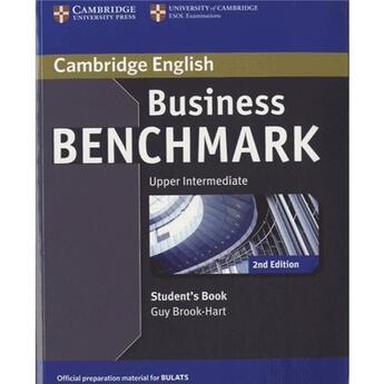 Couverture du livre « Business benchmark ; upper intermediate ; student's book (édition 2017) » de Guy Brook-Hart aux éditions Cambridge