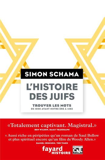 Couverture du livre « L'histoire des juifs t.1 » de Schama Simon aux éditions Fayard