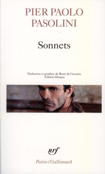 Couverture du livre « Sonnets » de Pier Paolo Pasolini aux éditions Gallimard