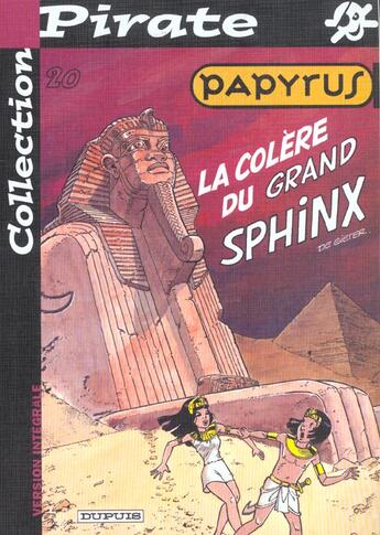 Couverture du livre « Papyrus Tome 20 : la colère du grand sphynx » de Lucien De Gieter aux éditions Dupuis