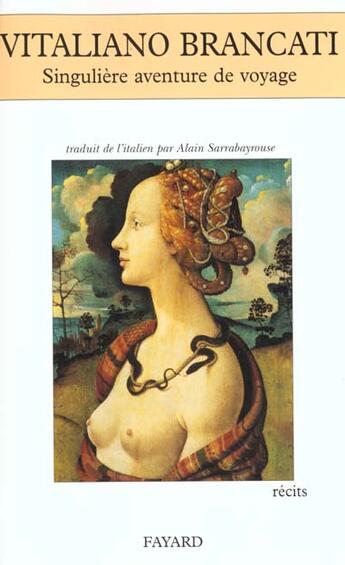 Couverture du livre « Singuliere Aventure De Voyage » de Brancati-V aux éditions Fayard