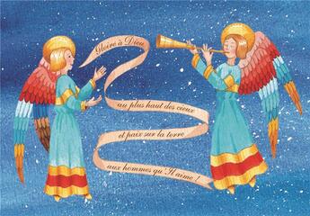 Couverture du livre « 10 cartes doubles nuit de noel - gloire a dieu » de Aquarailes aux éditions Aquar'ailes