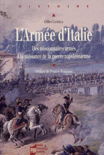 Couverture du livre « Armee d italie » de Candela Gilles aux éditions Pu De Rennes