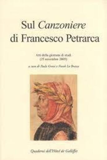 Couverture du livre « Sul canzoniere di francesco petrarca » de Grossi Et La Brasca aux éditions Iicp