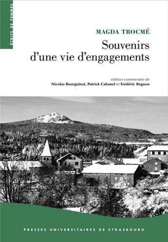 Couverture du livre « Souvenirs d'une vie d'engagements » de Trocme M./Trocme aux éditions Pu De Strasbourg