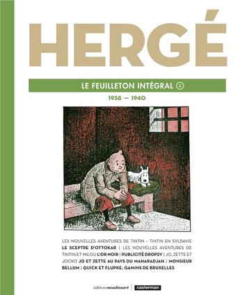 Couverture du livre « Hergé le feuilleton intégral Tome 8 ; 1939-1940 » de Herge aux éditions Casterman
