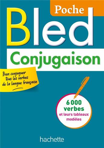 Couverture du livre « Bled poche conjugaison » de Daniel Berlion aux éditions Hachette Education