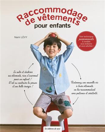 Couverture du livre « Raccommodage de vêtements pour enfants » de Nami Levy aux éditions De Saxe