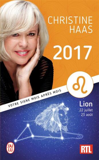 Couverture du livre « Lion 2017 » de Christine Haas aux éditions J'ai Lu