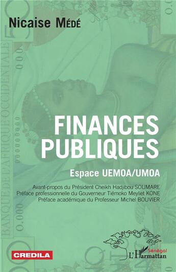Couverture du livre « Finances publiques, espace UEMOA / UMOA » de Nicaise Mede aux éditions L'harmattan