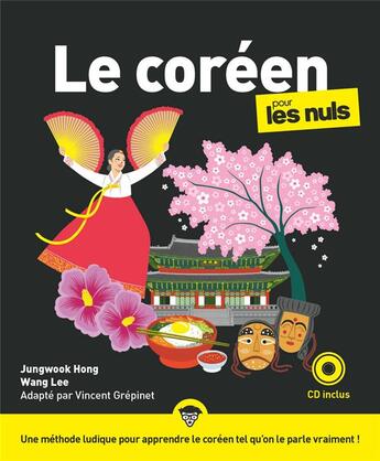 Couverture du livre « Coreen pour les nuls (le) ne + cd » de Vincent Grepinet aux éditions First