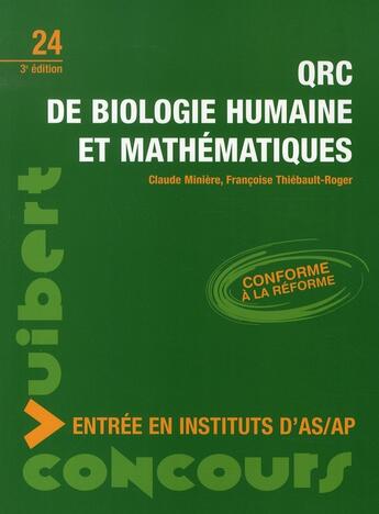 Couverture du livre « Qrc de biologie humaine et mathématiques (3e édition) » de  aux éditions Vuibert