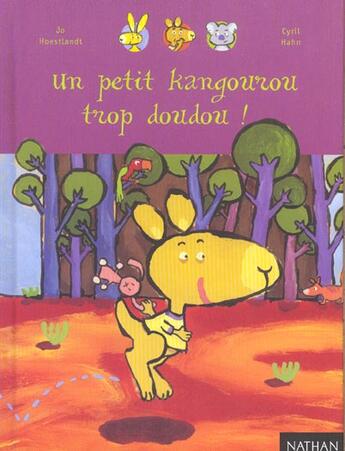 Couverture du livre « Un Petit Kangourou Trop Doudou » de Jo Hoestlandt et Cyril Hahn aux éditions Nathan