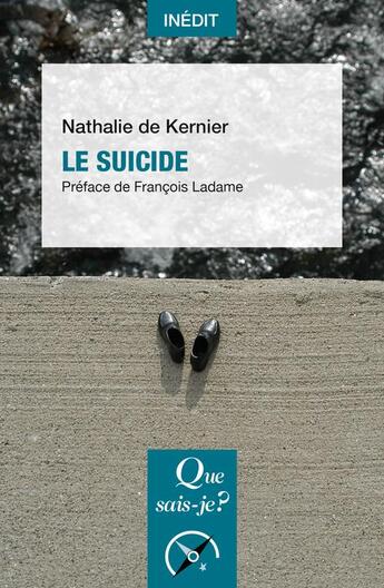 Couverture du livre « Le suicide » de Nathalie De Kernier aux éditions Que Sais-je ?