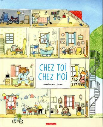 Couverture du livre « Chez toi, chez moi » de Marianne Dubuc aux éditions Casterman