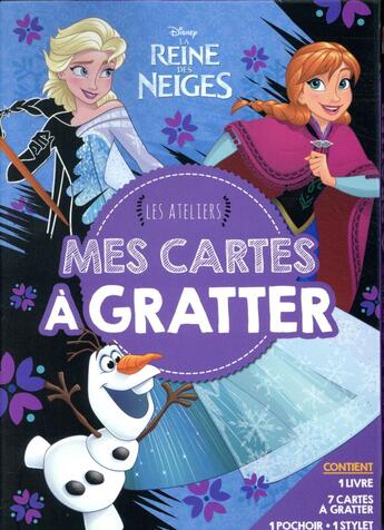 Couverture du livre « Les ateliers Disney : La Reine des Neiges : mes cartes à gratter » de Disney aux éditions Disney Hachette