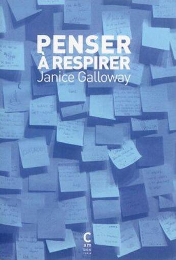 Couverture du livre « Penser à respirer » de Janice Galloway aux éditions Cambourakis