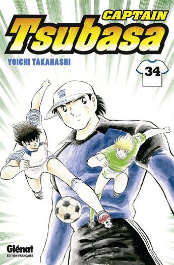 Couverture du livre « Captain Tsubasa Tome 34 » de Yoichi Takahashi aux éditions Glenat