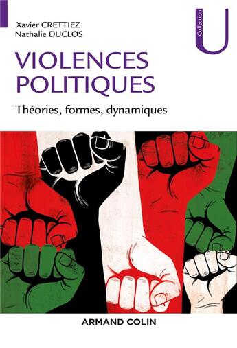 Couverture du livre « Violences politiques : théories, formes, dynamiques » de Xavier Crettiez et Nathalie Duclos aux éditions Armand Colin