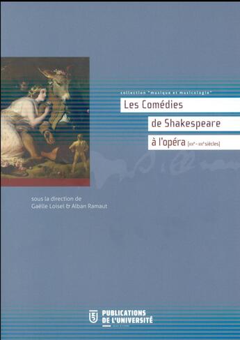 Couverture du livre « Comedies de shakespeare » de Alban Ramaut aux éditions Pu De Saint Etienne
