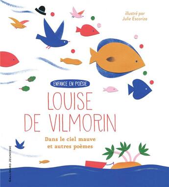 Couverture du livre « Dans le ciel mauve et autres poèmes » de Louise De Vilmorin aux éditions Gallimard-jeunesse