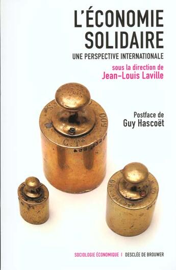 Couverture du livre « L'economie solidaire - une perspective internationale » de Jean-Louis Laville aux éditions Desclee De Brouwer