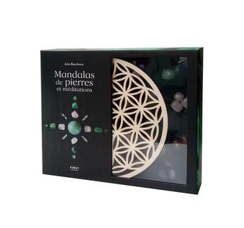 Couverture du livre « Mandalas de pierres et méditations » de Julia Boschiero aux éditions First