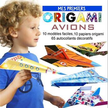 Couverture du livre « Mes premiers origamis ; avions » de Marcelina Grabowska-Piatek aux éditions Rose De La Fontaine