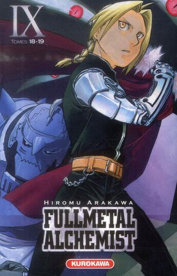 Couverture du livre « Fullmetal alchemist : Intégrale vol.9 : Tomes 18 et 19 » de Hiromu Arakawa aux éditions Kurokawa