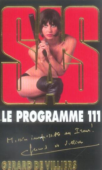 Couverture du livre « SAS T.161 ; le programme 111 » de Gerard De Villiers aux éditions Malko