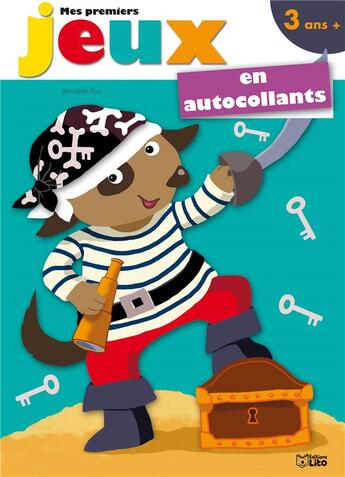 Couverture du livre « Mes Premiers Jeux En Autocollants : Pirate » de Bernadette Pons aux éditions Lito