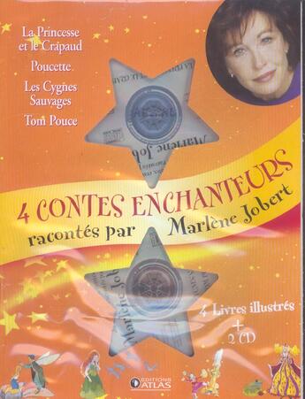 Couverture du livre « 4 contes enchanteurs » de Marlène Jobert aux éditions Glenat Jeunesse