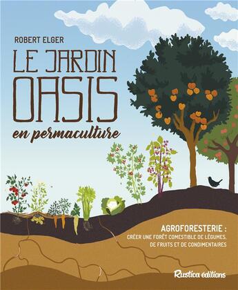 Couverture du livre « Le jardin-oasis en permaculture » de Robert Elger aux éditions Rustica
