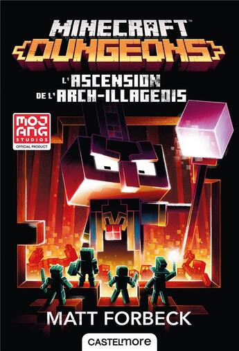 Couverture du livre « Minecraft ; le roman officel Tome 6 : Minecraft dungeons ; l'ascension de l'arch-illageois » de Matt Forbeck aux éditions Castelmore