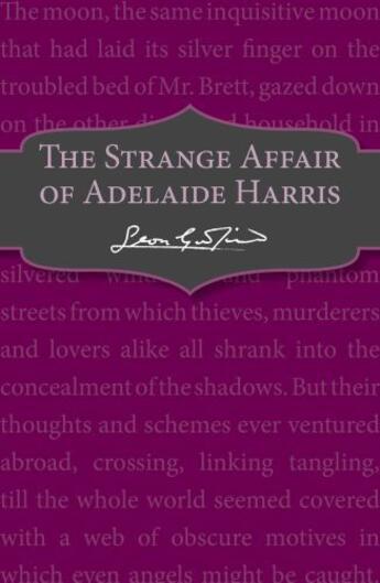 Couverture du livre « The Strange Affair of Adelaide Harris » de Leon Garfield aux éditions Rhcb Digital