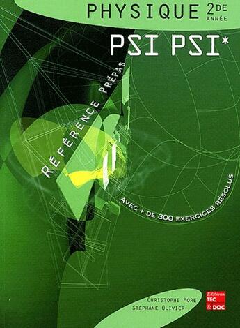 Couverture du livre « Physique 2. annee psi, psi* (reference prepas) » de Christophe More aux éditions Tec Et Doc