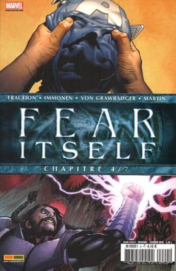 Couverture du livre « Fear itself t.4 » de Matt Fraction aux éditions Panini Comics Mag