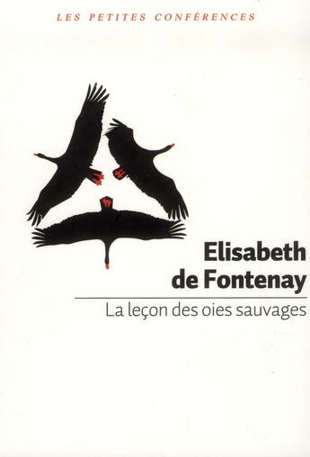 Couverture du livre « La leçon des oies sauvages » de Elisabeth De Fontenay aux éditions Bayard