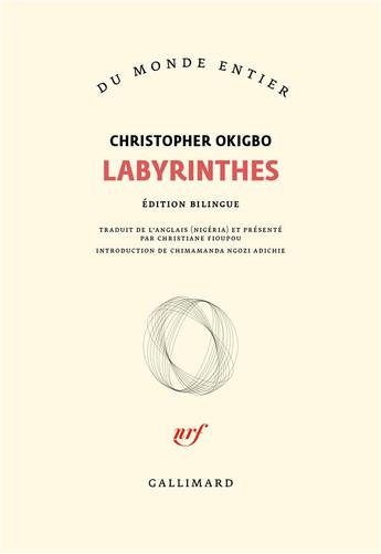 Couverture du livre « Labyrinthes » de Christopher Okigbo aux éditions Gallimard