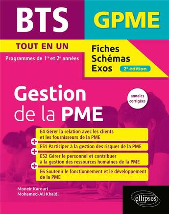 Couverture du livre « Bts gestion de la pme - 2e edition » de Karouri/Khaldi aux éditions Ellipses Marketing