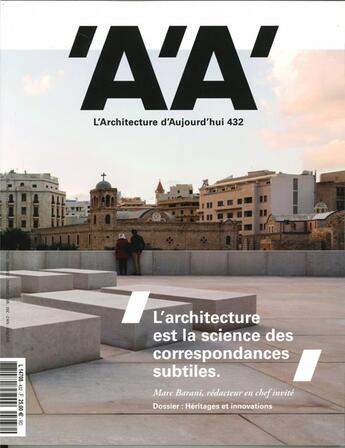 Couverture du livre « L'architecture d'aujourd'hui n 432 - septembre 2019 » de  aux éditions Archipress