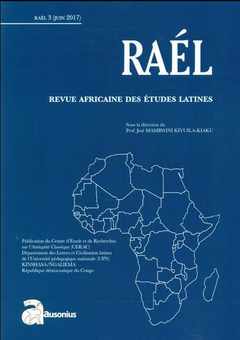 Couverture du livre « Raél ; revue africaines des études latines » de  aux éditions Ausonius
